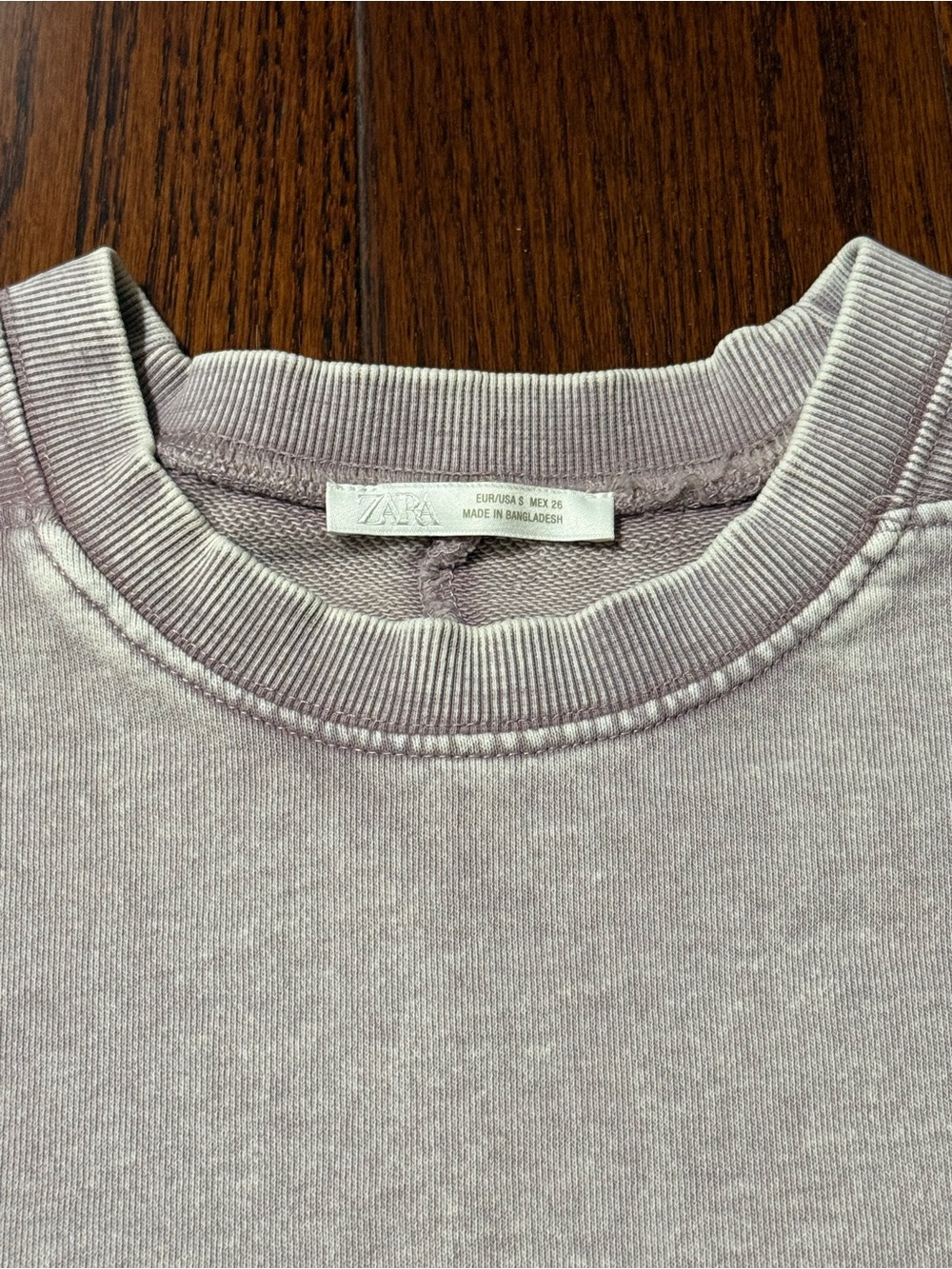 Zara Crewneck Sweater in Muted Mauve